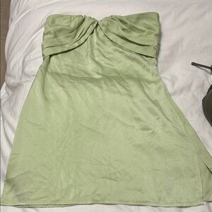 Princess Polly Light Green Strapless Dress